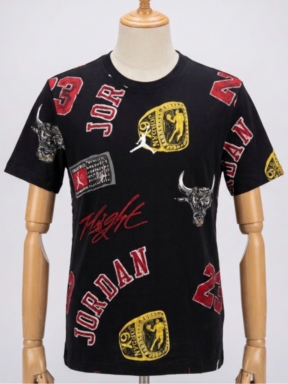 NWT Jordan Chicago Bulls All-Over Print T-Shirt size 6-7